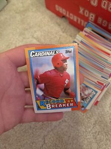1990 Topps - Record Breaker #6 Vince Coleman