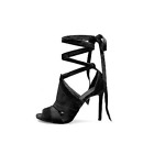 Womens Stiletto Roma Strappy Bandage Sandals Open Toe High Heels Shoes Nightclub