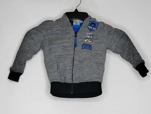 Star Wars Toddler Youth Jacket Boys Size 4T Gray/Black/Blue Graphic Full Zip - Picture 1 of 5