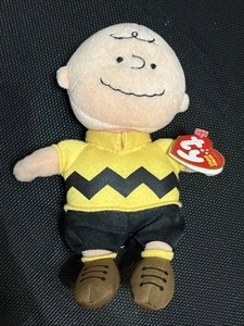 Good Old Charlie Brown 8 Pulgadas Peluche Gorro Bebé Colección Nuevo con Etiquetas - Imagen 1 de 4