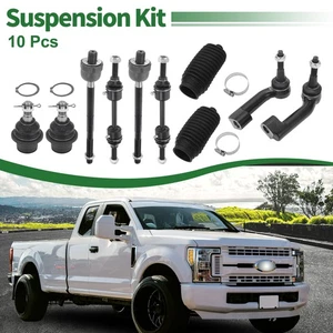 10 Pcs Front Suspension Kit Tie Rod Ends Sway Bar Link Ball Joint for Ford F-150 - Imagen 1 de 6