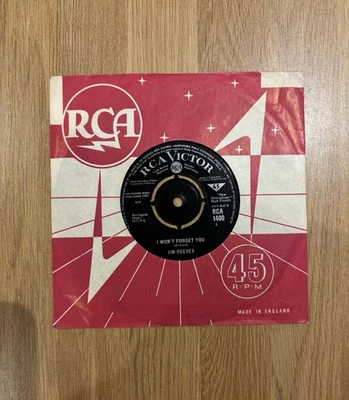 Jim Reeves – I Won't Forget You. Vinyl 7”. RCA Victor 1400 | 1963 UK Pressing - Image 1 of 3