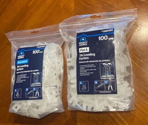 NEW Project Source Flat A Floor Tile Leveling System Clips 1690484 - Lot of 2 - Picture 1 of 2