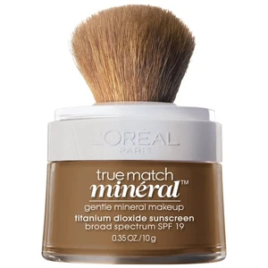 L'Oreal Paris True Match Loose Powder Mineral Foundation Makeup, Soft Sable, - Picture 1 of 6