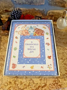 Hallmark A Grandchild Is A Special Joy Keepsake Heirloom Book Vintage 1980's New - Picture 1 of 14