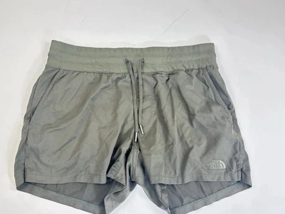 Pantalones Cortos para Correr The North Face Para Mujer Talla Pequeña Verde Oliva Nylon Elastizados 3.5" Foto 1 de 4