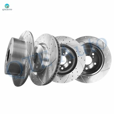 Комплект из 4 передних 296 мм задних 281 мм просверленных тормозных дисков для Lexus ES300H 2013-2018 годов выпуска - Изображение 1 из 4