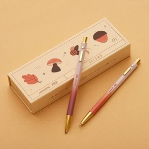Monami 153 ID Autumn Limited Edition Set Premium Ballpoint Pen & Mechanical Pen - Picture 1 of 5