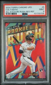 Colt Keith RC /5 RED - All Etch Rookie Rush - 2024 Topps Chrome Update #CAERU-5 - Picture 1 of 4