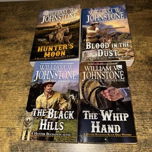 William W Johnstone Hunter Buchanon complete set w/all 4 paperback books - Picture 1 of 2