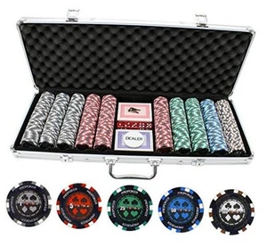 500 Piece Pro Poker Clay Poker Set - Picture 1 of 3