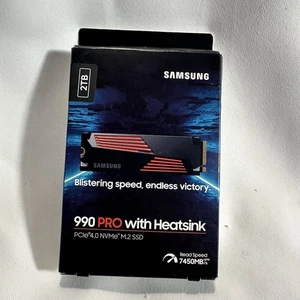 Samsung - 990 PRO avec dissipateur thermique 2 To SSD interne PCle 4.0 NVMe M.2 *Neuf**Scellé* - Photo 1/4