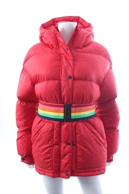 Perfect Moment Rainbow-Belt Down-Filled Ski Coat / Red - Image 1 of 4