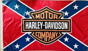 HARLEY DAVIDSON 3x5Ft Flag BANNER DRAPEAU GARAGE ROAD KING GLIDE SPORTSTER - Imagen 1 de 1