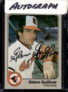 1983 Fleer #62 Glenn Gulliver Hand signed Auto - Picture 1 of 2