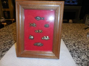 JAPANESE MENUKI SWORD  HANDLE ORNAMENTS CUSTOM FRAMED EASEL***** HUGE DISCOUNT - Picture 1 of 7