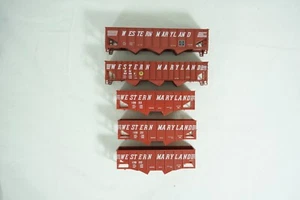HO Scale Hopper Shell Lot 5x Western Maryland 2-Bay & 3-Bay Hoppers Project B59 - Picture 1 of 18
