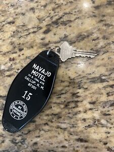  Vintage Motel room key and key tag Gallup NM rare