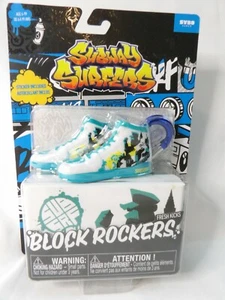 Subway Surfers Block Rockers White/Teal Mini Backpack Keychain Shoes/Stickers - Picture 1 of 5
