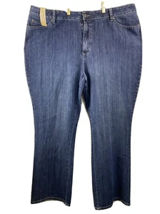 St John's Bay Damen Blue Jeans Boot Cut Stretch Jeans Fly Zip Gr. 22W Neu mit Etikett - Bild 1 von 8