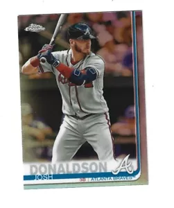 2019 Topps Chrome Refractors #85 Josh Donaldson Atlanta Braves - Picture 1 of 1