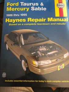 Haynes Repair Manual Ford Taurus & Mercury Sable 1986-1995 36074 New - Picture 1 of 2