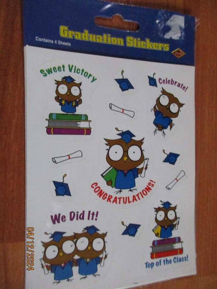 Pegatinas de graduación Beistle variadas vintage tú eliges NO un LOTE Foto 1 de 1