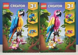 LEGO Creator 3-in-1 ~ Exotic Parrots ~ Brand New Factory Sealed ~ 2 Sets - Picture 1 of 7