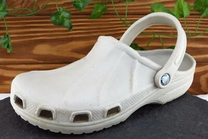 Zapatos zueco Crocs talla 9 M beige sintéticos para mujer - Imagen 1 de 7