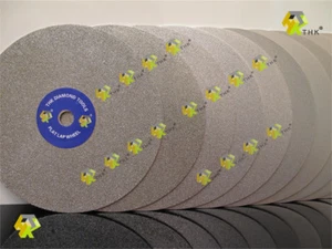 12 pcs THK Diamond coated 6" inch 152mm Flat Lap wheel Lapidary polishing disc U - Picture 1 of 8