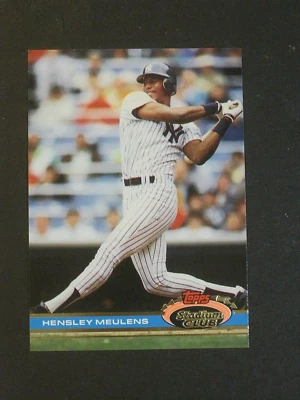 1991 TOPPS STADIUM CLUB HENSLEY MEULENS NEW YORK YANKEES CARD #503!!!!!!! - Image 1 of 2