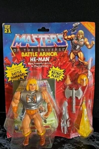 Figura de acción He-Man Masters of the Universe Origins Deluxe Battle Armor - Imagen 1 de 3