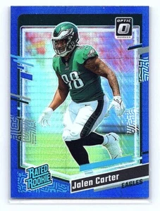 2023 Panini Donruss Optic - Rated Rookie #281 Jalen Carter (RC) Blue Hyper - Picture 1 of 2