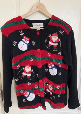 Woman’s Christmas纽扣套头衫 — 第 1/4 张图片
