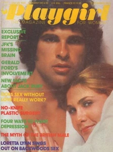 PLAYGIRL 8-75 SEHR BEHAART JERRY AL HORNSBY JFK BRAIN LORETTA LYNN AUGUST 1975 - Bild 1 von 2