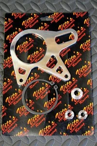NEW BRAKE STAY Banshee round rear carrier bearing spacers caliper mount POLISHED - Picture 1 of 3