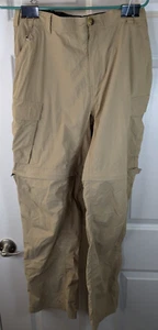 REI, Women's Conversion Cargo Pants, Beige, Size 34x32 - Picture 1 of 4