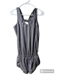 Lululemon Damen Speedy Runsie Running One Piece Strampler Farbe grau/weiß Gr. 2 - Bild 1 von 8