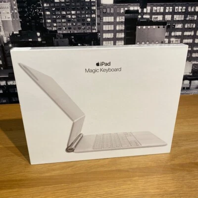 Apple Magic Keyboard iPad 11" Pro Air 4th 3rd 2nd 1st UK British White Original - Image 1 of 4