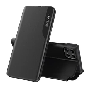 Für iPhone 11 12 13 14 15 16 Pro Max 7 8 Halb Seitenfenster Flip PU Leder Hülle - Bild 1 von 22