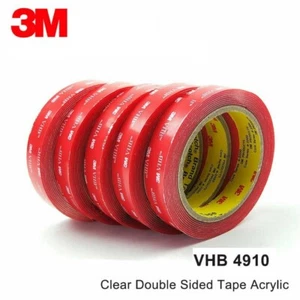 3M VHB CLEAR DOUBLE SIDED Self Adhesive Sticky TAPE Acrylic Mounting Foam 4910 - Picture 1 of 10