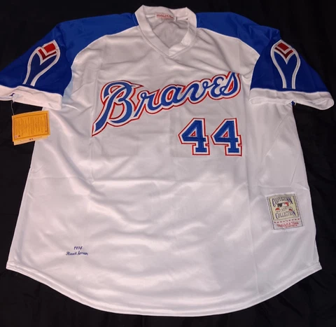 Hank Aaron 2XL  Atlanta Braves Jersey Mitchell & Ness Cover
