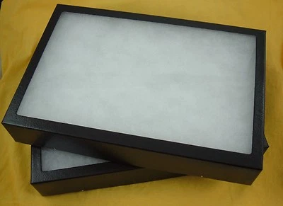 two jewelry display case Riker Mount display collectors frame 12 X 16 X 1 1/4" - Image 1 of 3