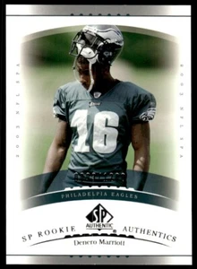 2003 SP Authentic Denero Marriott Rookie /1200 Philadelphia Eagles #182 R55 - Picture 1 of 2