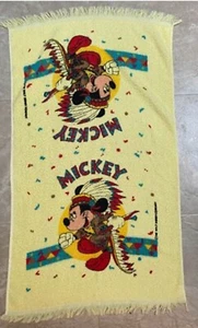 Vintage Disney Mickey Mouse Indianer Handtuch von Cannon - Bild 1 von 5