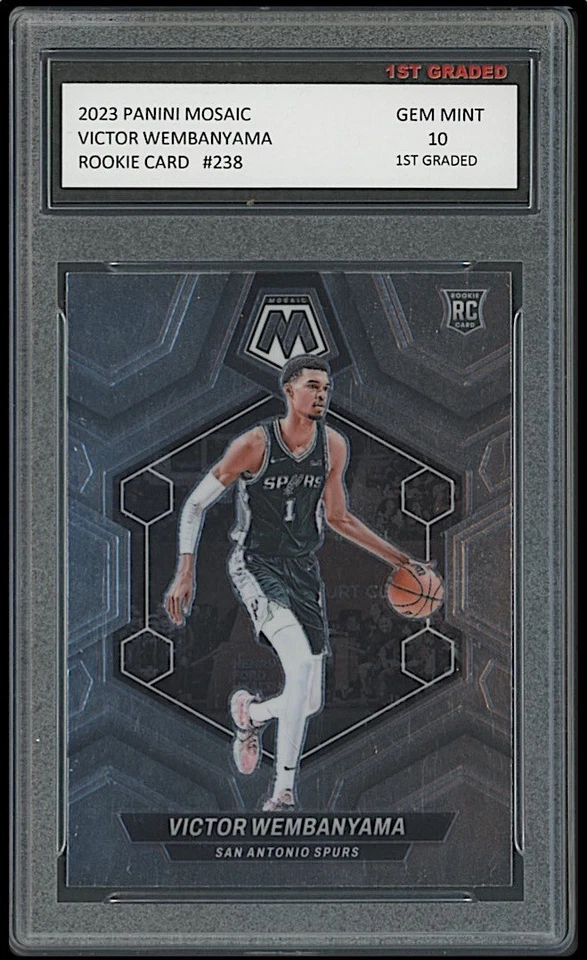 2023 Victor Wembanyama 帕尼马赛克 1 级 10 NBA 马刺新秀卡 #238 — 第 1/1 张图片