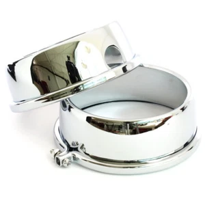 Honda CB 500 550 750 Four GL 1000 Chrombecher Tacho DZM Chrome Gauge Covers - Bild 1 von 1