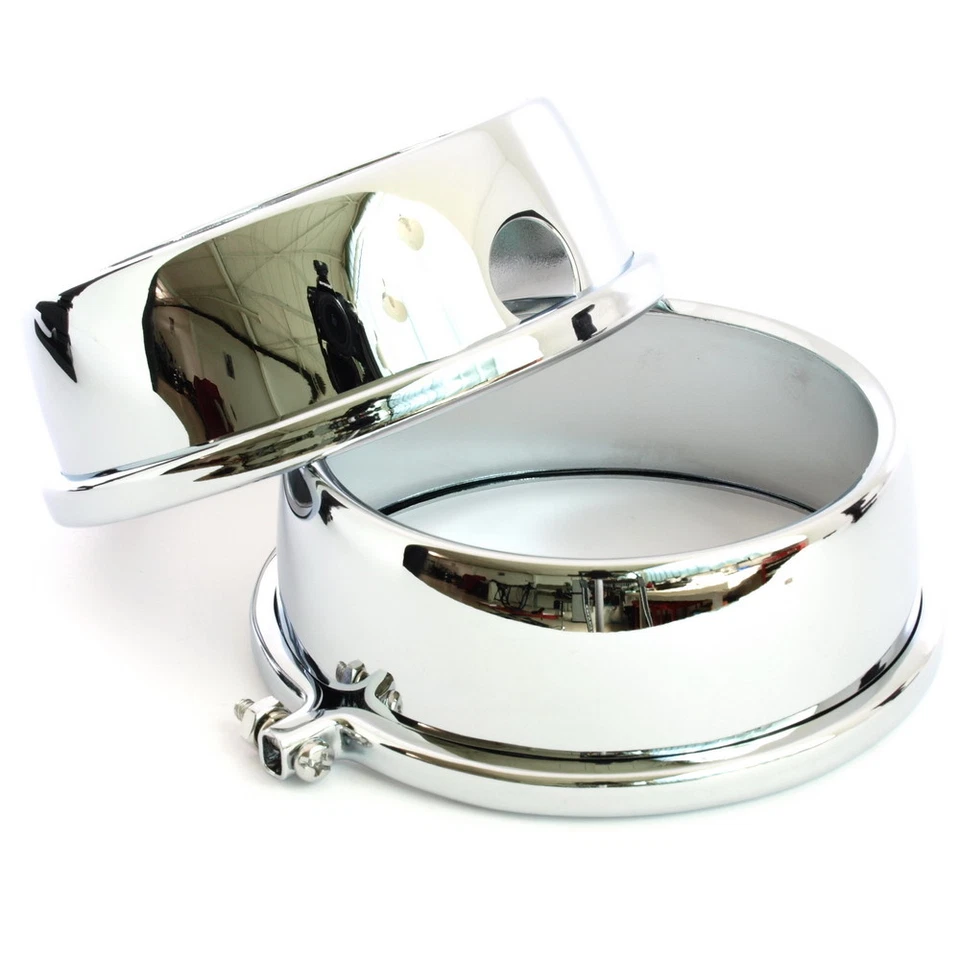 Honda CB 500 550 750 Four GL 1000 Chrome Cup Speedometer DZM Chrome Gauge Covers - Image 1 of 1