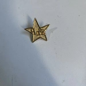 Hope Star Gold Toned Lapel Hat Jacket Pin - Picture 1 of 3