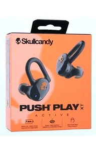Skullcandy Push Play XT Active Wireless Earbuds (Black) NEW OPEN BOX - Zdjęcie 1 z 3